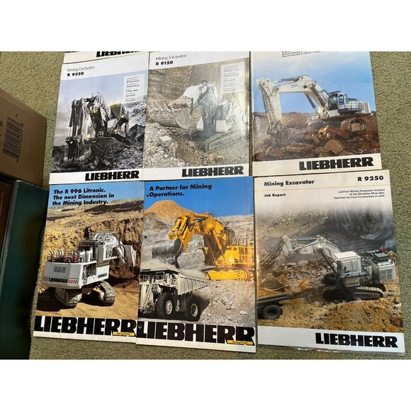 9 Liebherr Mining Sales Brochure Lot  All Excavator Lot Germany 9350, 9150, 9250 - Picture 3 of 4